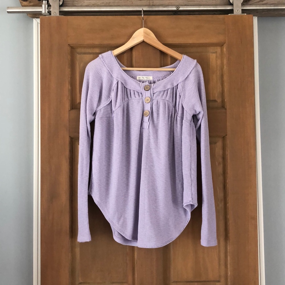 Free People WE THE FREE thermal Henley top